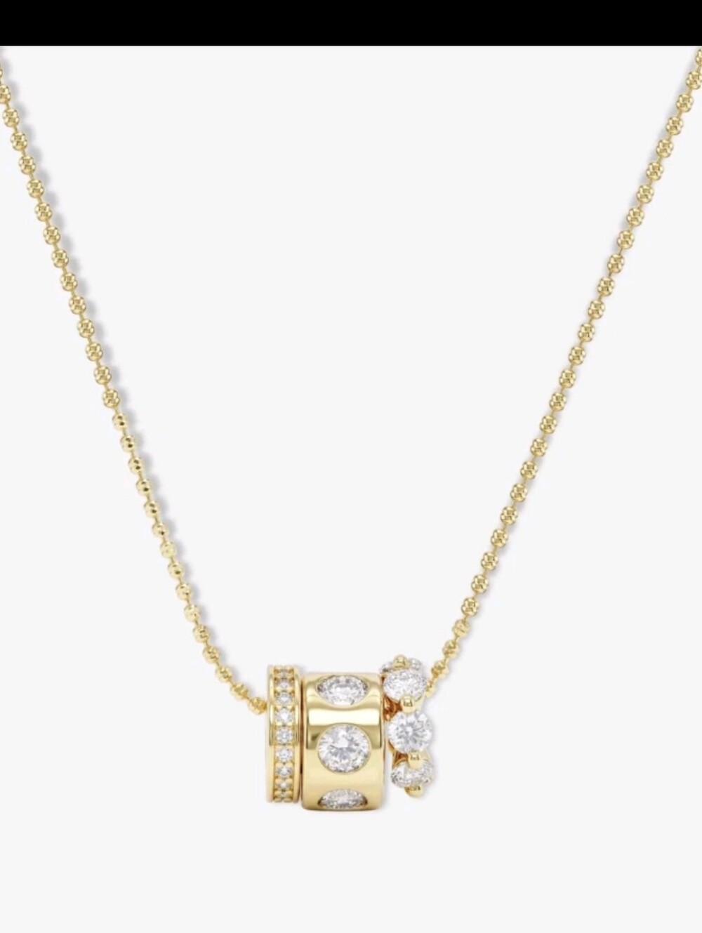Melinda Maria Ashley Topanga Gold Diamondette Necklace NWT Retail $115